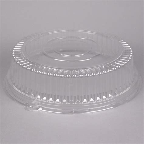 Visions Clear Pet Plastic Round Catering Tray High Dome Lid Case