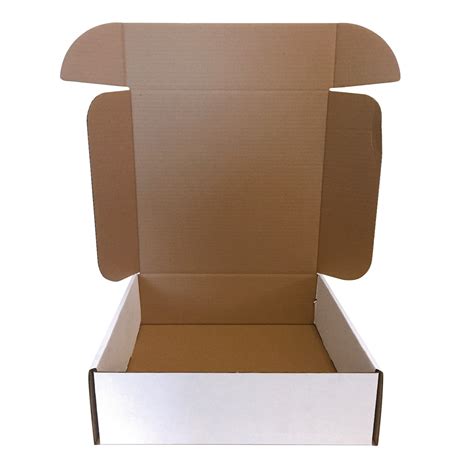 Boîtes en carton ondulé 12 po x 12 1 4 po x 3 7 8 po Edge blanc emb