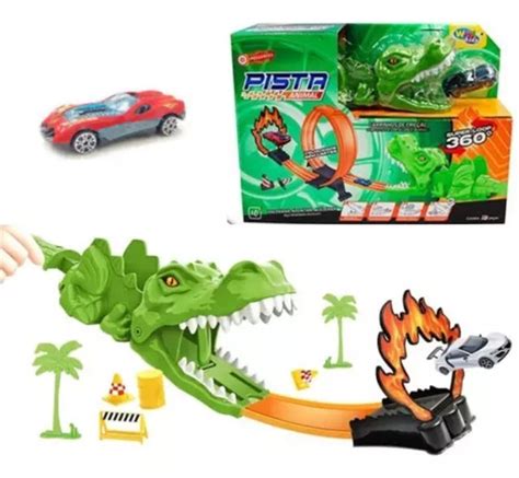 Pista De Carrinho Looping Animal Brinquedo Corrida Lançador MercadoLivre