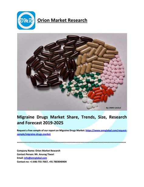 Migraine Drugs Market Growth Size Share And Forecast 2019 2025 By Orion Market Research Issuu