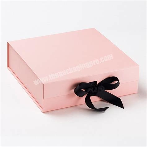 Wholesale Custom Logo Cardboard Paper Packaging Pink Wedding Gift Box