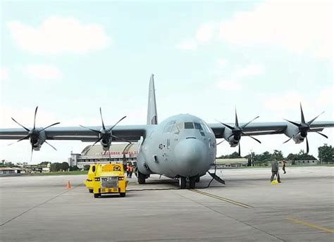 Pesawat C 130J 30 Super Hercules Kedua TNI AU Tiba Di Halim