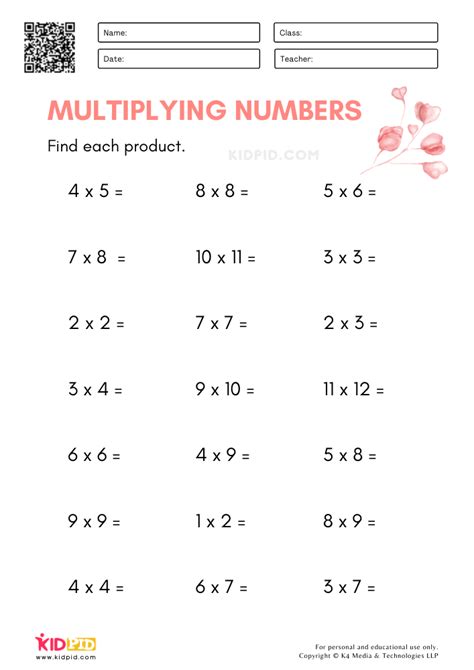 Grade 1 Multiplication Worksheets Fun And Educational Resources