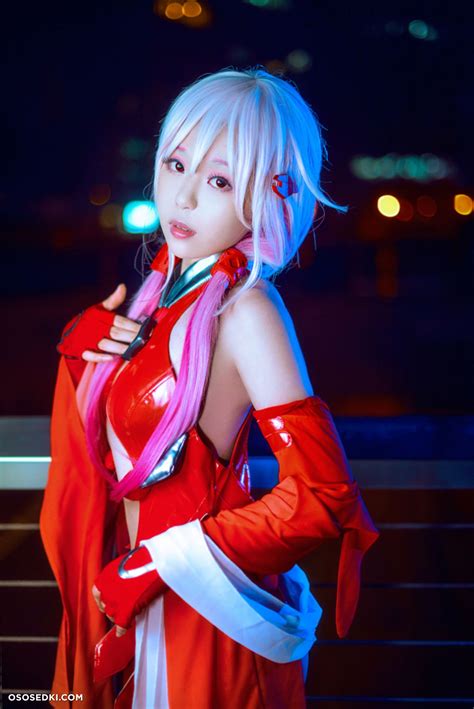 Himeking Guilty Crown Inori Yuzuriha Naked Cosplay Asian