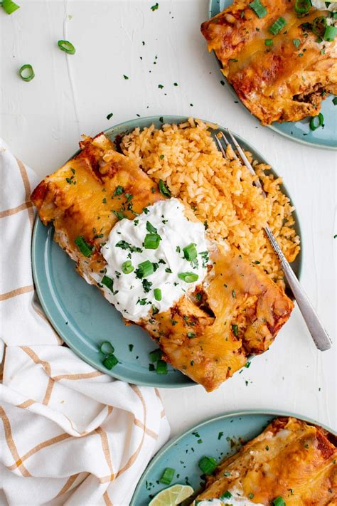 Easy Cheesy Ground Turkey Enchiladas Yellow Bliss Road