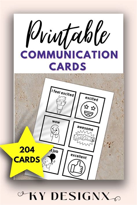 204 printable Communication Cards /Communication Visual Cards / Select ...