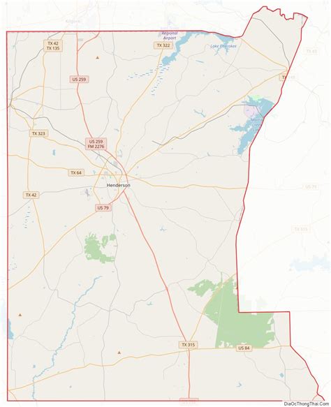 Map Of Rusk County Texas A C Th Ng Th I