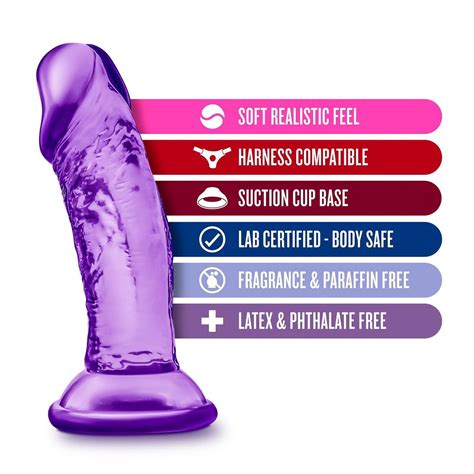 Blush B Yours Sweet n Small Dildo de 4 Con Ventosa Púrpura Tabú Sex Shop