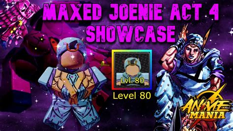 I Fed My Maxed Goku Blacks To Him Maxed Joenie Act 4 Showcase In Roblox Anime Mania Youtube