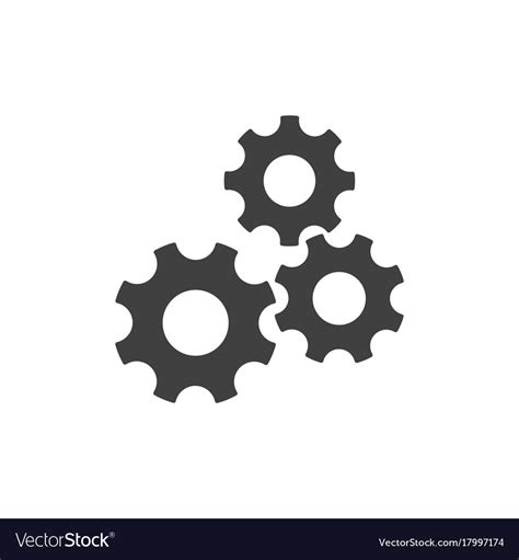 Cogwheel Icon Royalty Free Vector Image Vectorstock