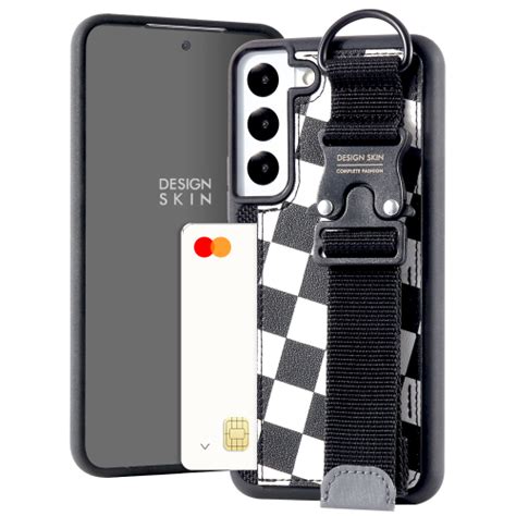 MUSINSA DESIGNSKIN Galaxy S24 Ultra Buckle Strap Case Checkerboard Black