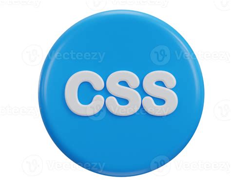 3d Css Icon Symbols Of Software Language 47247631 Png