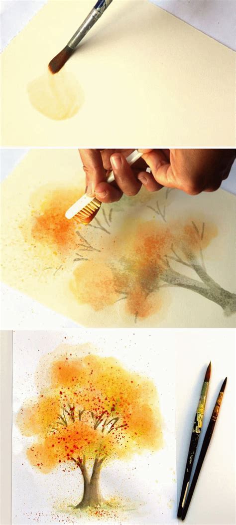 How To Paint A Beautiful Watercolor Tree Easily Learn Some Fun