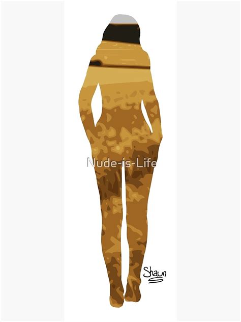 Field In The Nude Poster By Nude Is Life Redbubble