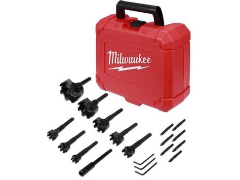 Milwaukee Self Feed Drill Bit Set 8pc Contractors Selfeed Wood