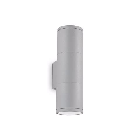 Gun Ap Small Applique Da Esterno Tubolare Grigio Luci Ideal Lux