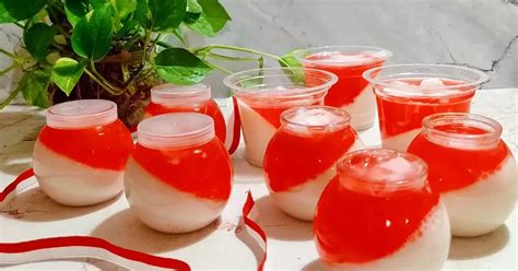 Resep Puding Merah Putih Cocopandan Oleh Rini Julia Cookpad