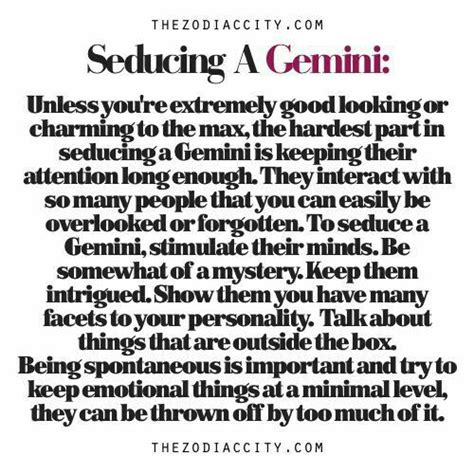 Be Intellectuality Stimulating As I Get Bored Easily And Shutdown Gemini Zodiac Quotes Gemini