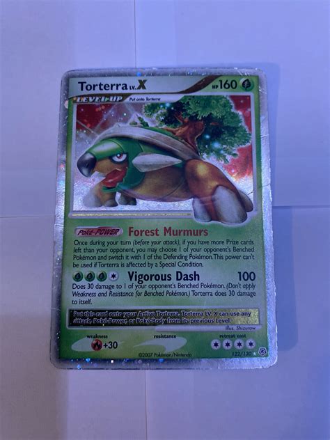 Pokémon TCG Torterra LV X Diamond Pearl 122 130 Holo Rare Holo LV X