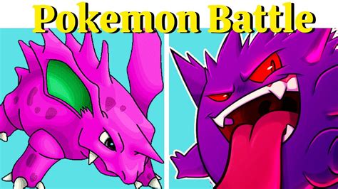 Fnf Pokémon Saturday Morning Gengar Vs Nidorino Fnf Mod Hard Youtube