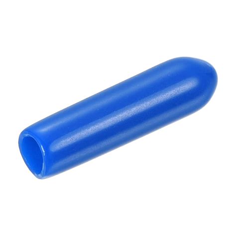 Uxcell 80pcs 3mm 1 8 Round Blue Vinyl End Cap Screw Thread Protector