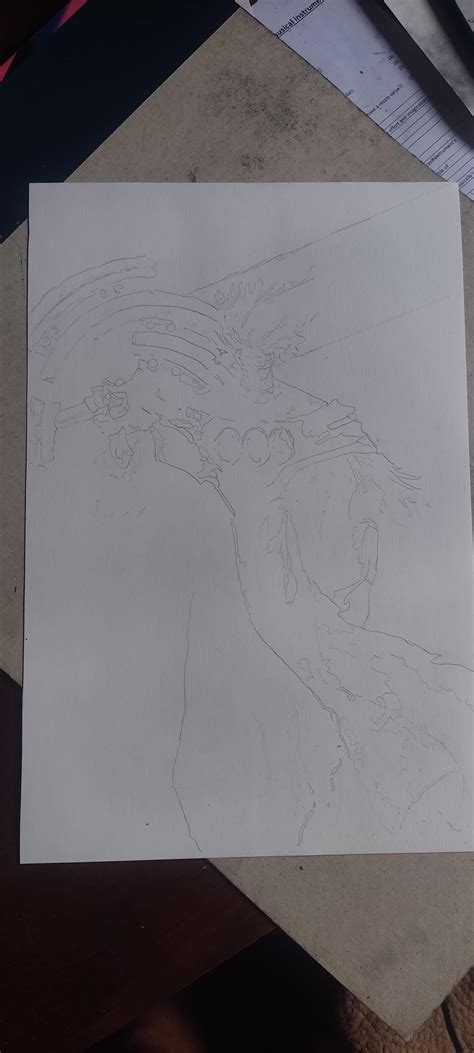 Process of drawing doom for those asking : r/MASHLE