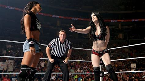 Aj Lee Vs Paige Divas Championship Match At Wwe Summerslam In Los