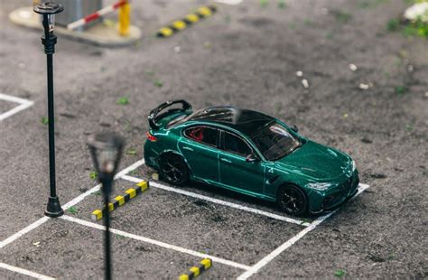 Tarmac Works Alfa Romeo Giulia GTAm Green Metallic Hobbies Toys