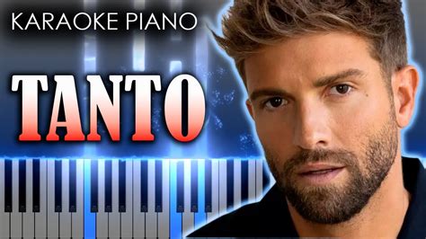 Pablo Alborán Tanto KARAOKE Piano Tutorial Cover YouTube