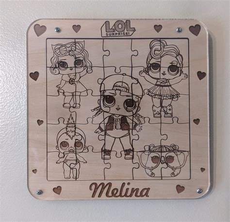 LOL Doll 25 Piece Puzzle Plaque – Fishburn Custom Engraving