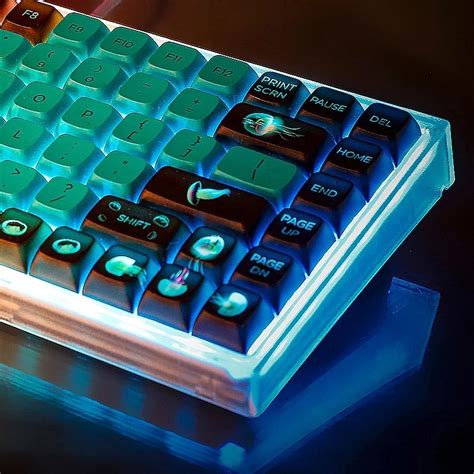 Key Pbt Keycap Dye Sub Xda Profile Personalized Jellyfish Backlight