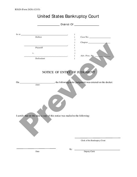 Notice Of Entry Of Judgment Us Legal Forms