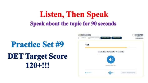 Listen Then Speak Duolingo English Test Preparation Youtube