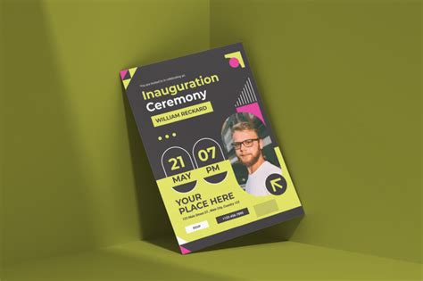 Inauguration Ceremony Party Invitation By Vunira Thehungryjpeg
