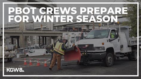 Pbot Crews Prepare For Possible Snow And Ice This Winter Youtube