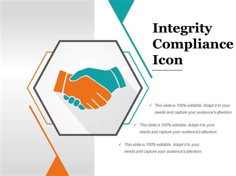 Integrity Compliance Icon Powerpoint Themes Powerpoint Presentation Designs Slide Ppt