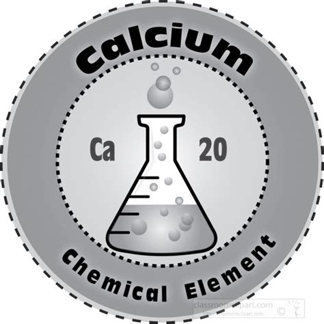 Chemical Elements Clipart Calciumchemicalelementgray Classroom Clipart