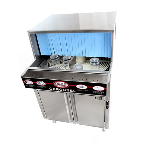 Cma Dishmachines Gl C Low Temp Rotary Undercounter Glass Washer W 1000 Glasses Hr Capacity