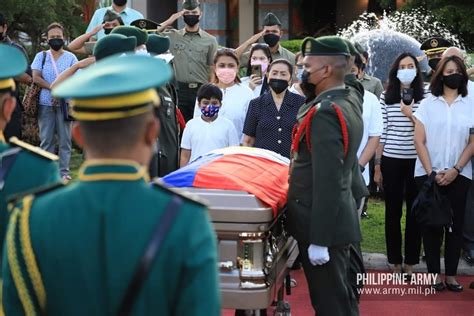 Philippine Army S Tweet The Philippine Army Troops Bid Farewell To The Late Retired Brig Gen