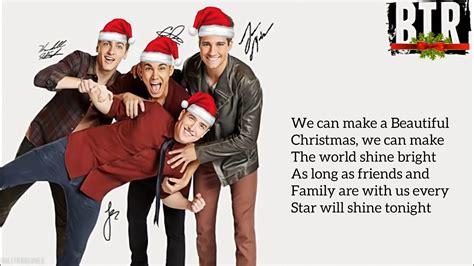 Big Time Rush Beautiful Christmas Lyrics Youtube