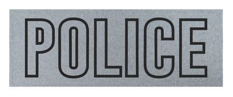 POLICE Tactical ID Patches - Outline Style - 11x4