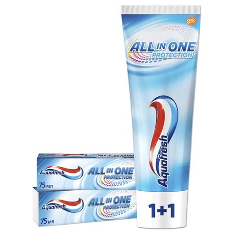 Зубная паста Aquafresh All in One Protection 75 мл 1 1 купить с