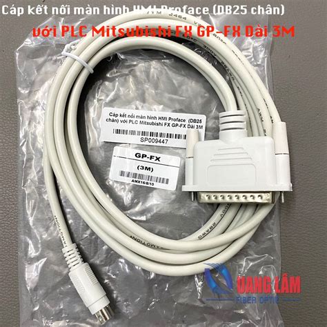 Cáp kết nối màn hình HMI Proface DB25 chân với PLC Mitsubishi FX GP