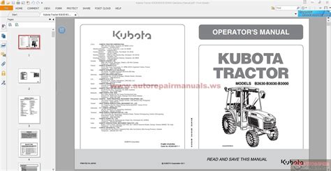 Kubota Tractor B2630·b3030·b3000 Operators Manual Auto Repair Manual Forum Heavy Equipment