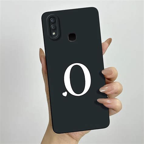 For Coque Vivo Y91 Case Vivo 1820 1816 1817 1811 1807 Cute Initial