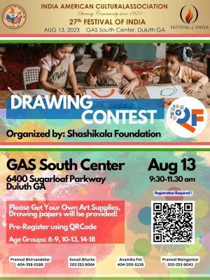 Drawing Contest 2023 - India American Cultural Association