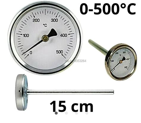 0-500°C Термометър за димни газове със сонда 150mm | Инструменти ...