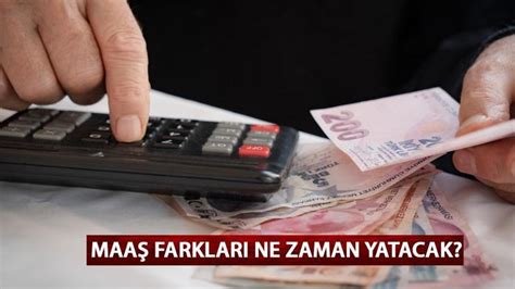 EMEKLİ MAAŞ FARKLARI NE ZAMAN YATACAK Emekli zammı maaş farkı ödeme