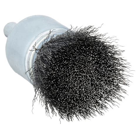 Weiler Crimped Steel 34 In Dia Coated Cup End Brush 3h63796112 Grainger