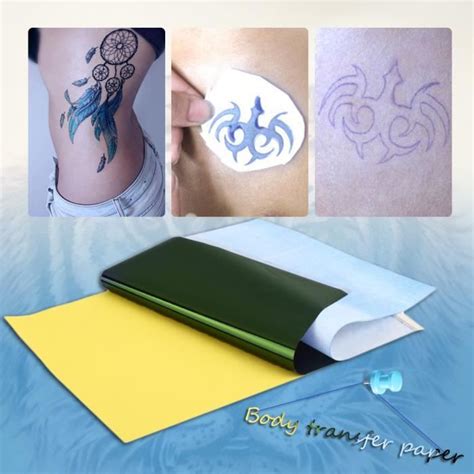 Pi Ces Tatouage Papiers De Transfert Papier Carbone Copier Pochoir